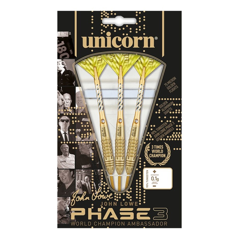 Unicorn World Champion Ambassador John Lowe Phase 3 Darts 21 grams