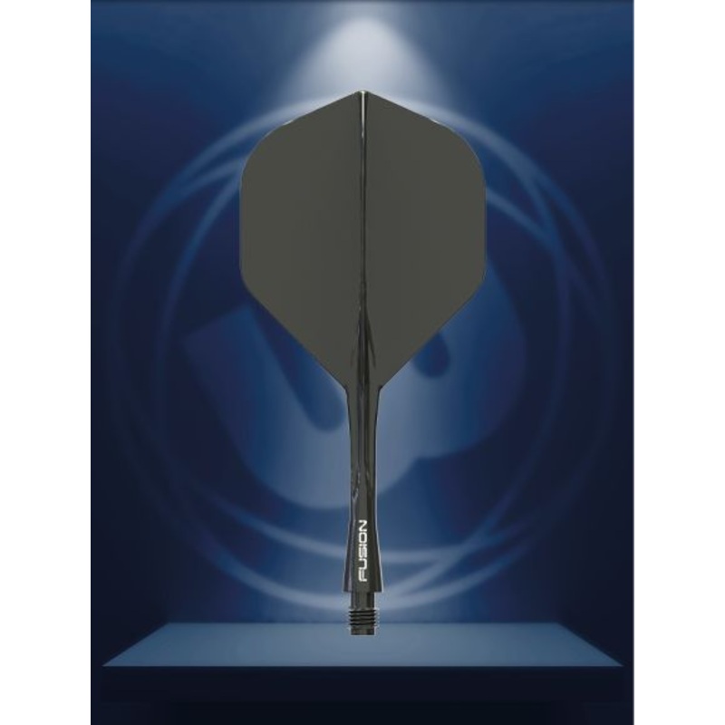 Winmau Fusion Integrated Flight & Shaft Dark Black Intermediate Black Intermediate (28mm in length excluding thread) Polycarbonate