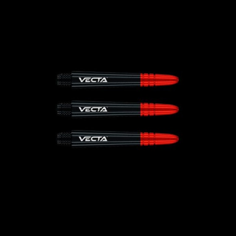 Winmau Vecta Black & Red Intermediate Shafts Polycarbonate Intermediate (37mm in length excluding thread) Black & Red