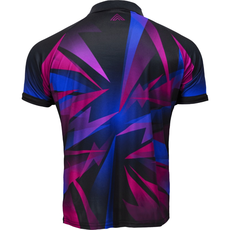 *Arraz Shard Dart Shirt – with Pocket – Black & Blue – Purple 2XL