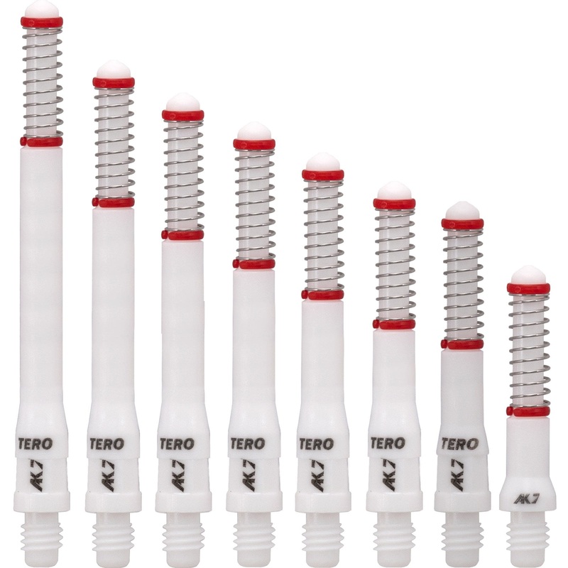 Cuesoul – Dart Shafts – Tero Flight System – AK7 – Standard – Set of 4 – White Cuesoul 25mm