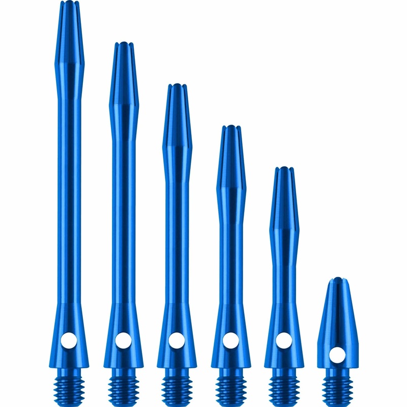 Designa Aluminium Shafts – Metal Dart Stems – Blue Long