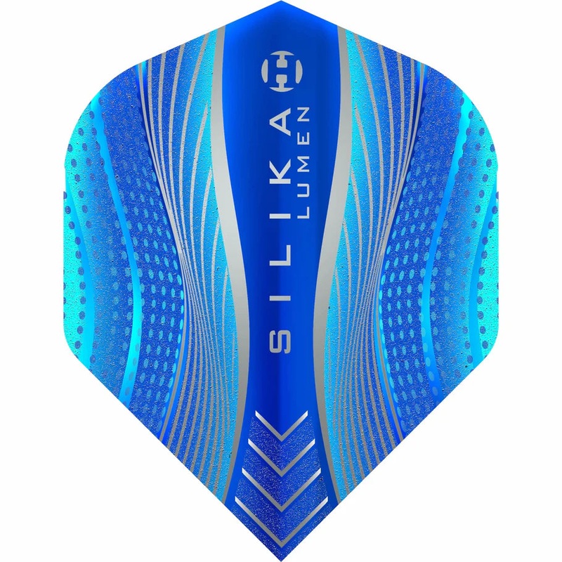 Harrows Silika Lumen – Patented Tough Crystalline Coated Blue – No2 Standard Dart Flights Standard 100 Micron Extra Strong