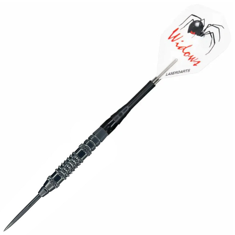 Laserdarts Black Widow Wicked Fixed Steel Tip Darts – 23gm