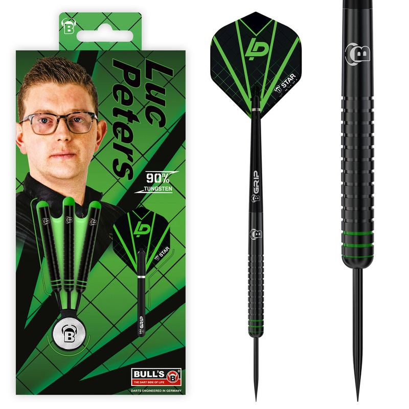 Luc Peters 90% Tungsten Steel Tip Darts by Bulls 22 Gram