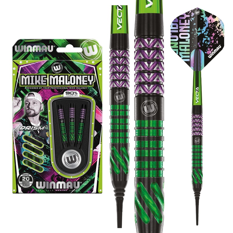 Mike Maloney 90% Tungsten Soft Tip Darts by Winmau 20 Gram