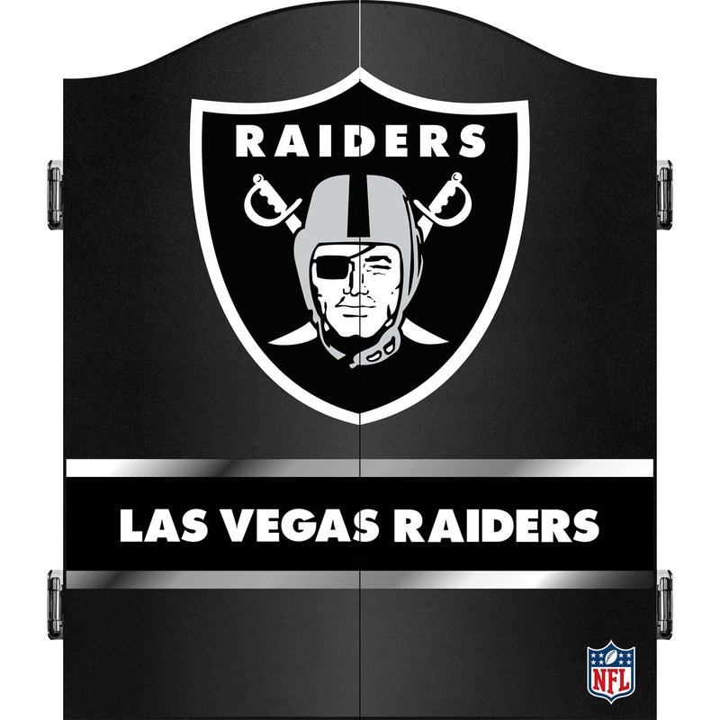 NFL – Dartboard Cabinet – Official Licensed – Las Vegas Raiders