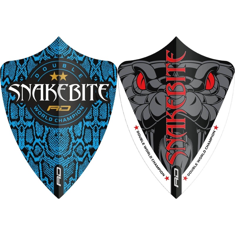 Red Dragon – Hardcore Peter Wright Double World Champion – Freestyle Dart Flights Blue Skin