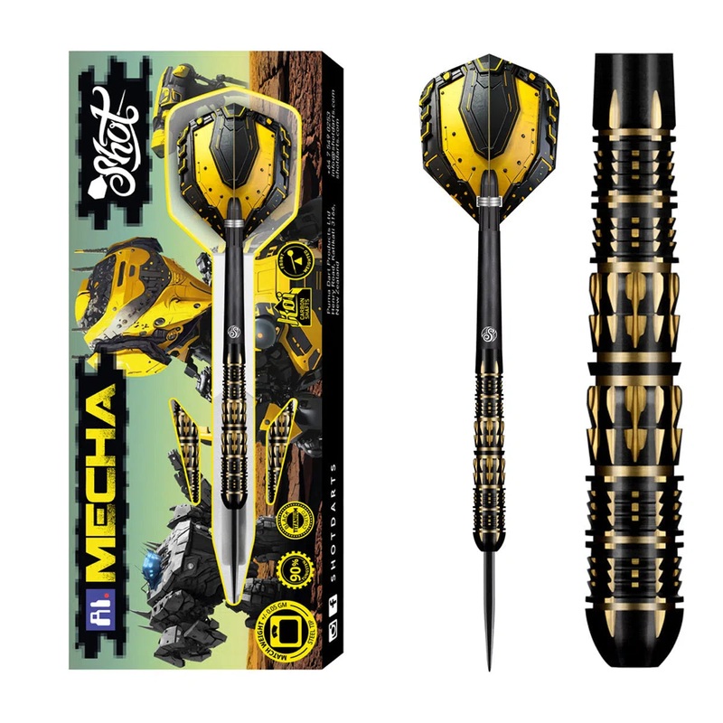 Shot AI Mecha 90% Tungsten Steel Tip Darts 22 GRAM