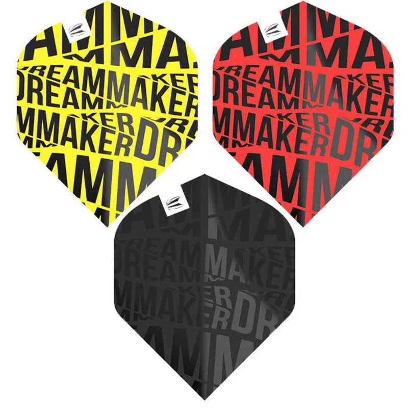 Target Darts Dimitri Van Den Bergh Pro Ultra Brass Flights No2 Yellow