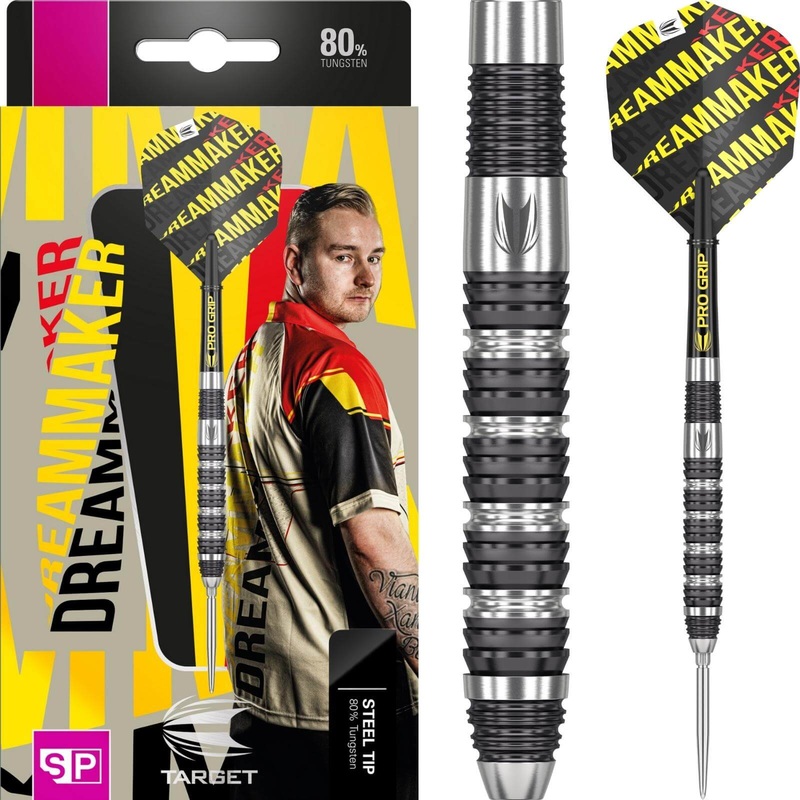 Target – Dimitri Van Den Bergh Darts – Swiss Point – Steel Tip – 80% Tungsten – 22g 24g 26g 22 grams