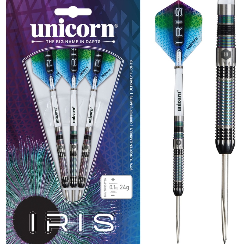 Unicorn Iris Darts – Steel Tip – 90% Tungsten 22g