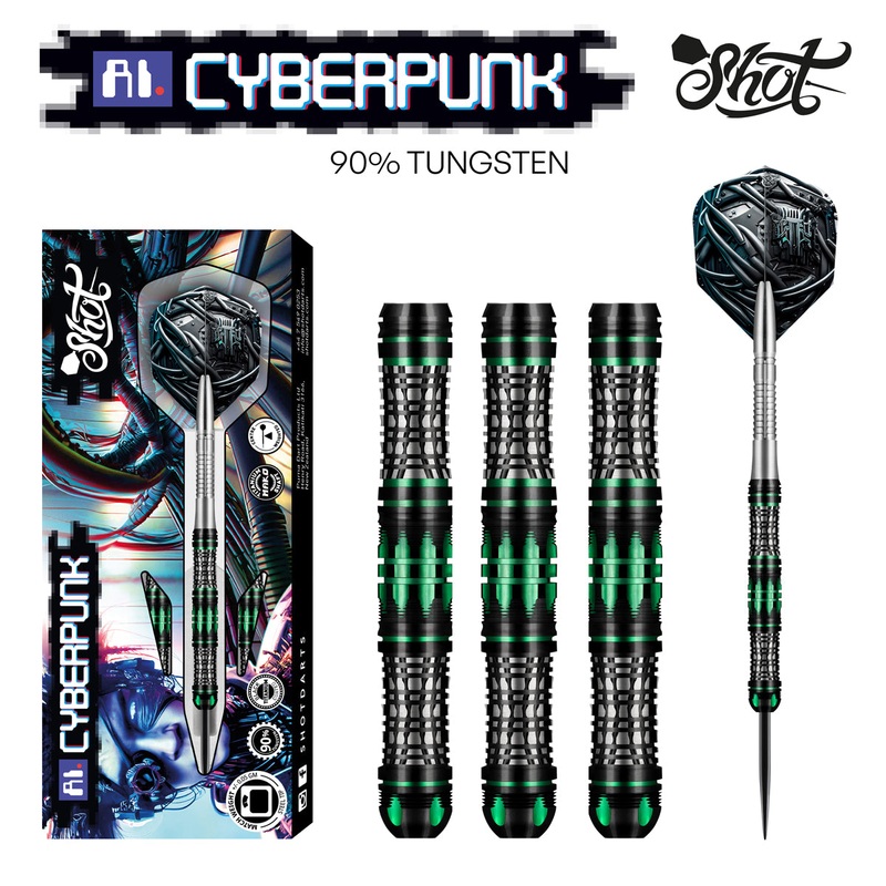 AI Cyberpunk 90% Tungsten Steel Tip Darts by Shot 23 Gram