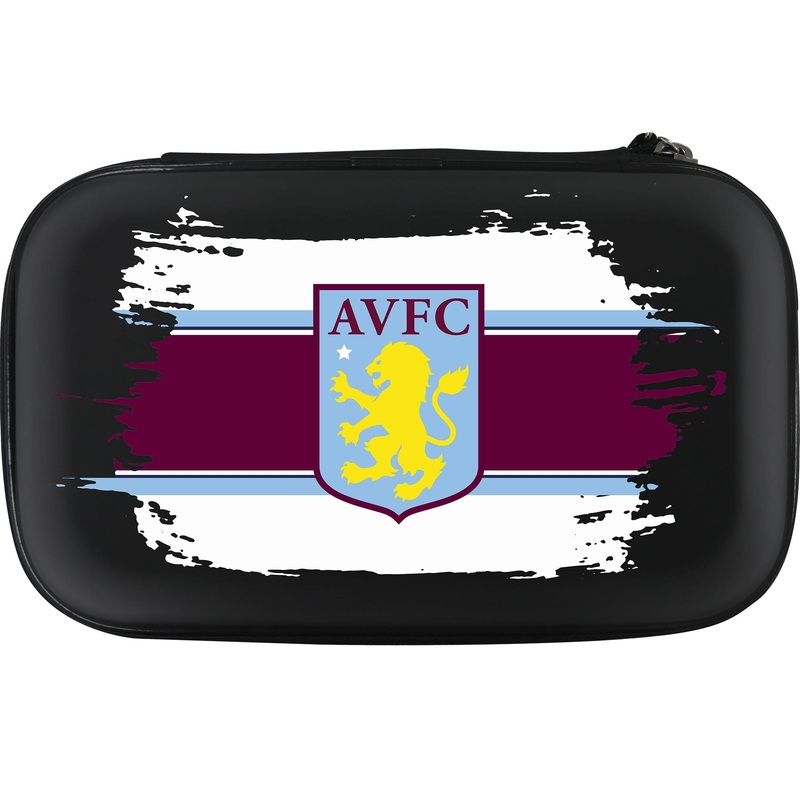 Aston Villa FC Large Darts Case – Black – AVFC – W3 – White Stripe