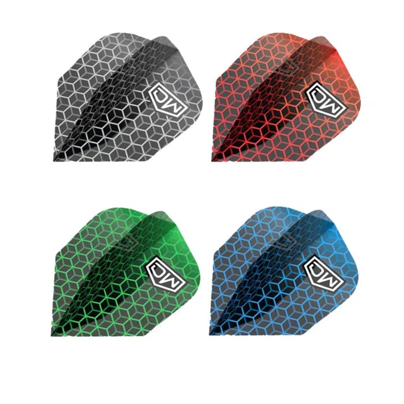 DW Avengers 02 Standard No6 Dart Flights x3 Sets Black