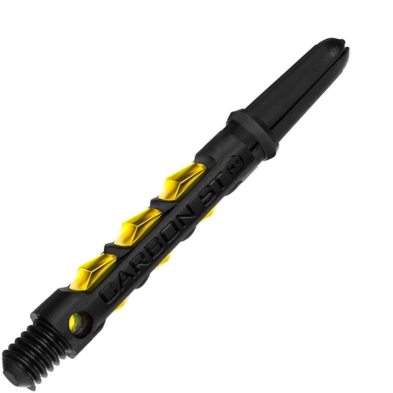 Harrows Carbon ST Dart Shafts – Midi Yellow