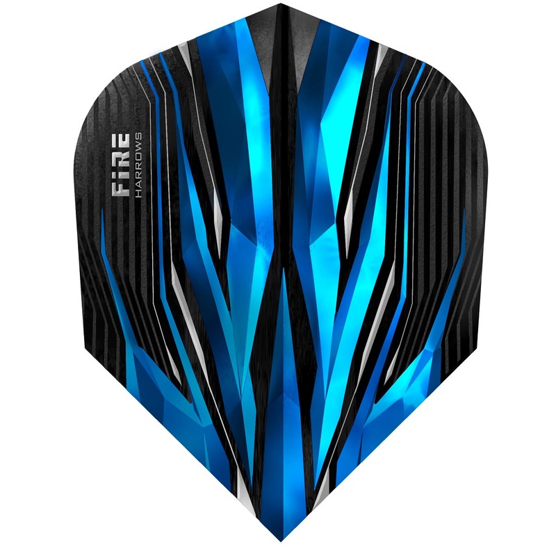 Harrows Fire Aqua Standard Dart Flights Aqua