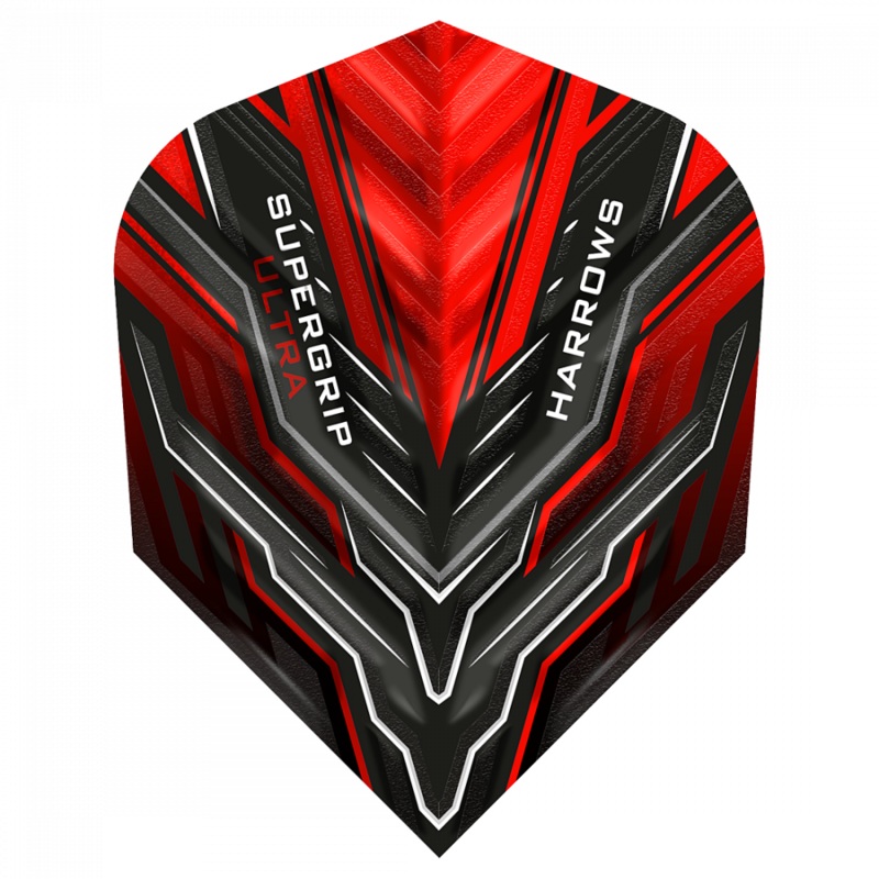Harrows Supergrip Ultra Dart Flights Red No2 Standard