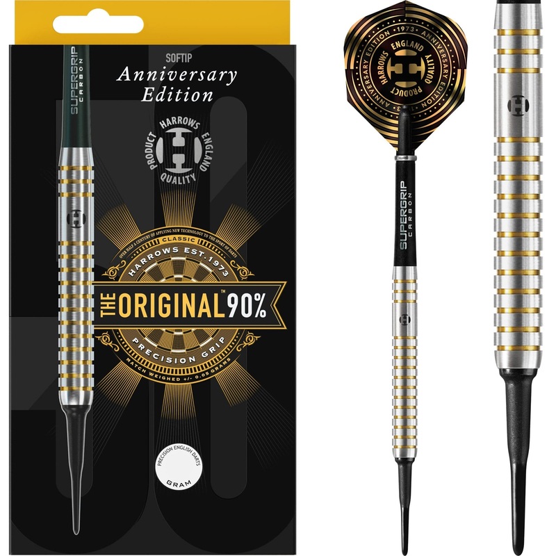 Harrows The Original Darts – Soft Tip – 90% – Anniversary Edition – Gold Titanium 18g