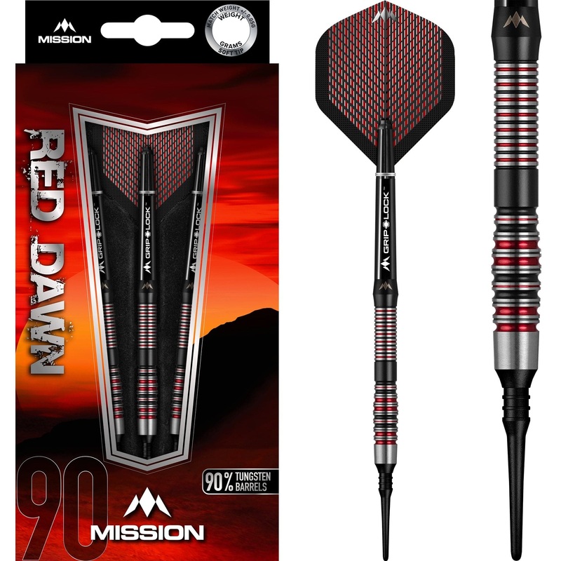 *Mission Red Dawn Darts – Soft Tip – M4 – Front Taper 19g