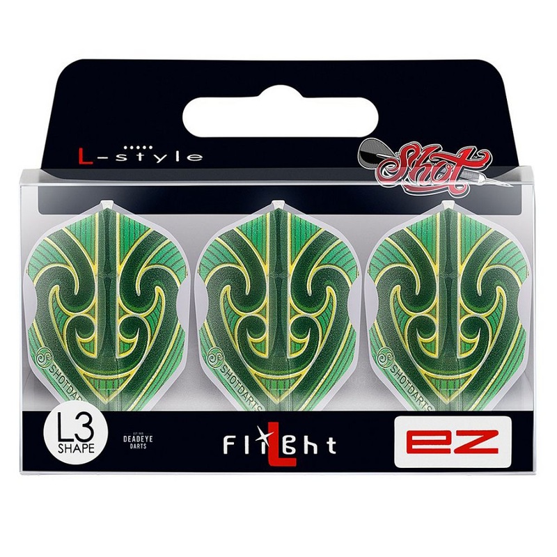 Shot Darts L-Style L3 EZ Shape Toa KotaKota Dart Flights No6 Shape