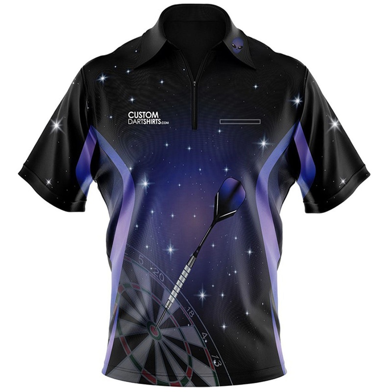 Space Alien Purple Custom Dart Shirt Extra Small